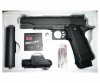 Страйкбольный пистолет Galaxy G.6A (Colt 1911) с глушителем и лазером
