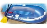Надувная лодка с вёслами Intex Club 200