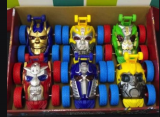 Машинки с лицами героев маленькие набор 6 шт