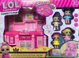 Набор ЛоЛ Confetti Pop "Кухня+ 4 Куклы"