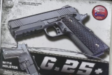Пистолет для страйкбола пневматический Galaxy G.25 (Colt 1911 Rail)