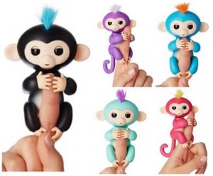 Набор 6 инетрактивных обезьянок fingerlings
