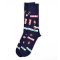 Набор разноцветных носков с принтом