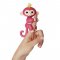 Интерактивная розовая обезьянка фингер лингс Белла 12 см