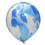 Воздушные разноцветные шары синий/ розовый 30 см